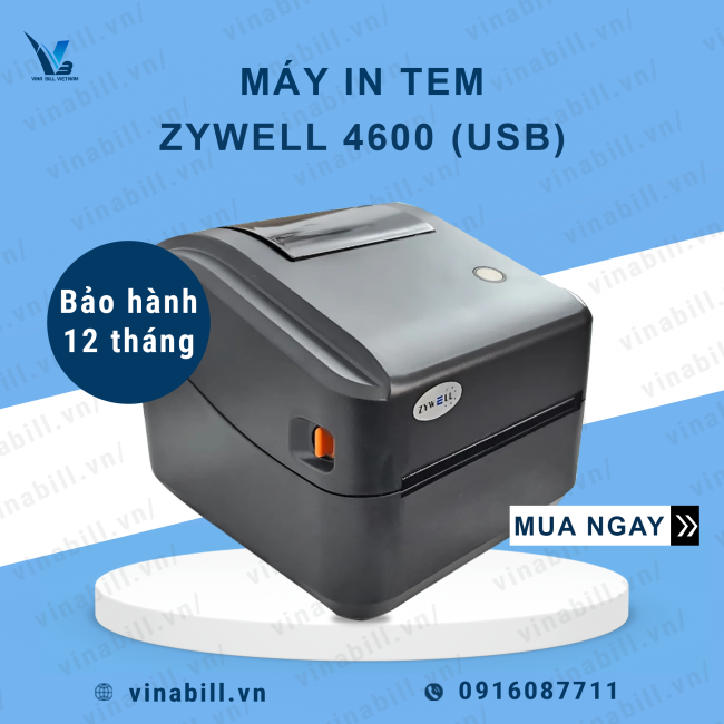 🆕 HÀNG MỚI VỀ – MÁY IN TEM ZYWELL CHÍNH HÃNG 🆕