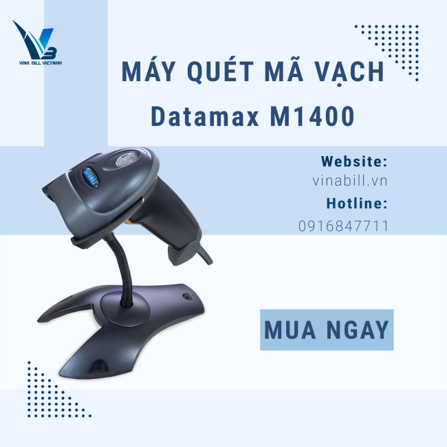 Máy quét mã vạch Datamax M1400 – Giải pháp quét nhanh, chính xác cho mọi mô hình kinh doanh